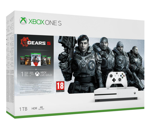 Microsoft Xbox One S 1TB + GoW 5 - 512345 - zdjęcie